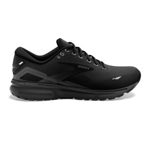 WOMENS BROOKS GHOST 15, WIDE D FIT, BLACK