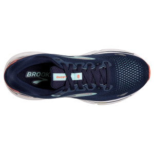 WOMENS BROOKS GHOST 15, PEACOT/CANAL