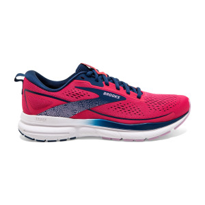 WOMENS BROOKS TRACE 3, RASPBERRY/BLUE/ORCHID