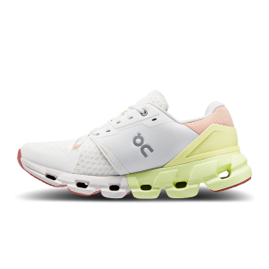 WOMENS ON CLOUDFLYER 4, WHITE/HAY